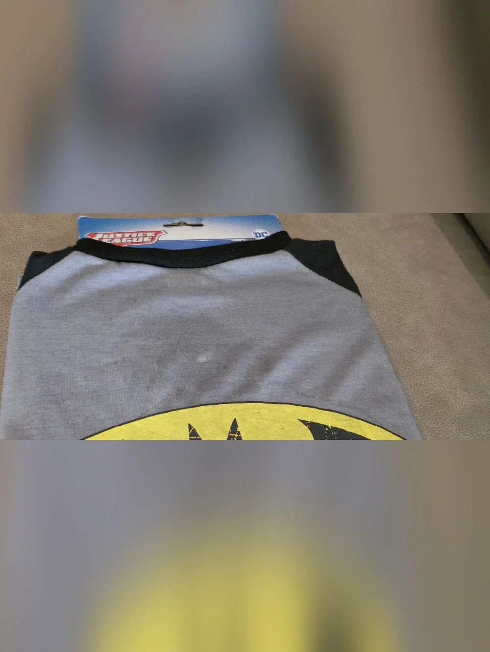Batman Logo Grey & Black Dogs' Costume Tee